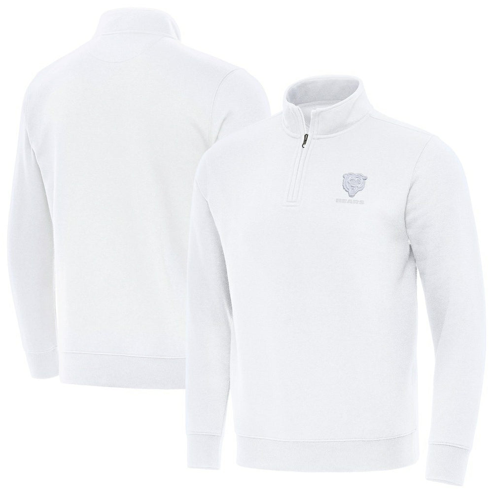 Chicago Bears Antigua Victory Quarter-Zip Top - White outlet