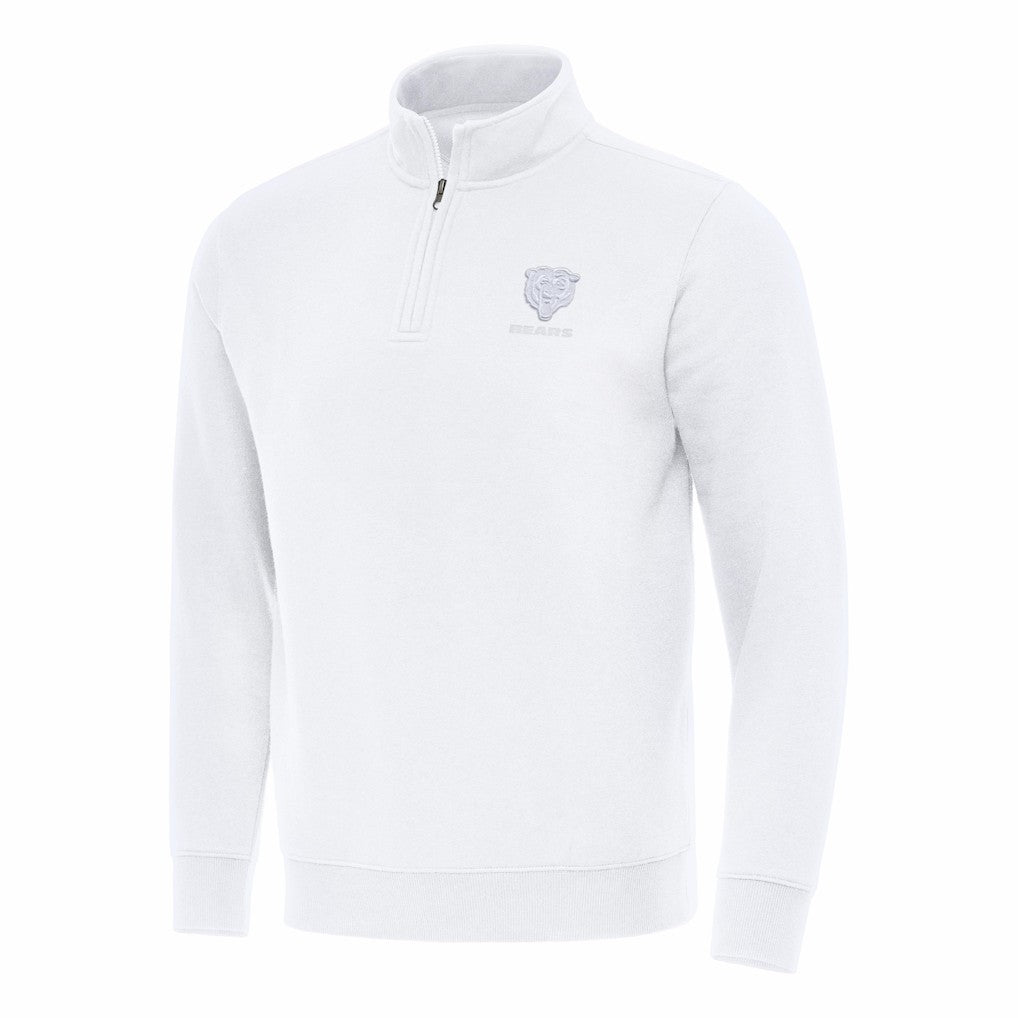 Chicago Bears Antigua Victory Quarter-Zip Top - White outlet
