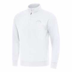 Los Angeles Chargers Antigua Victory Quarter-Zip Top - White discount