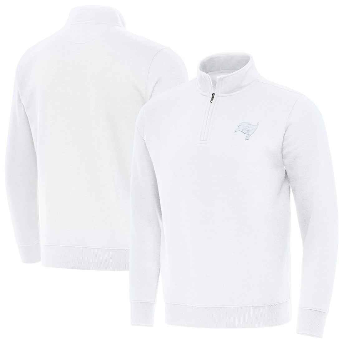 Tampa Bay Buccaneers Antigua Victory Quarter-Zip Top - White outlet