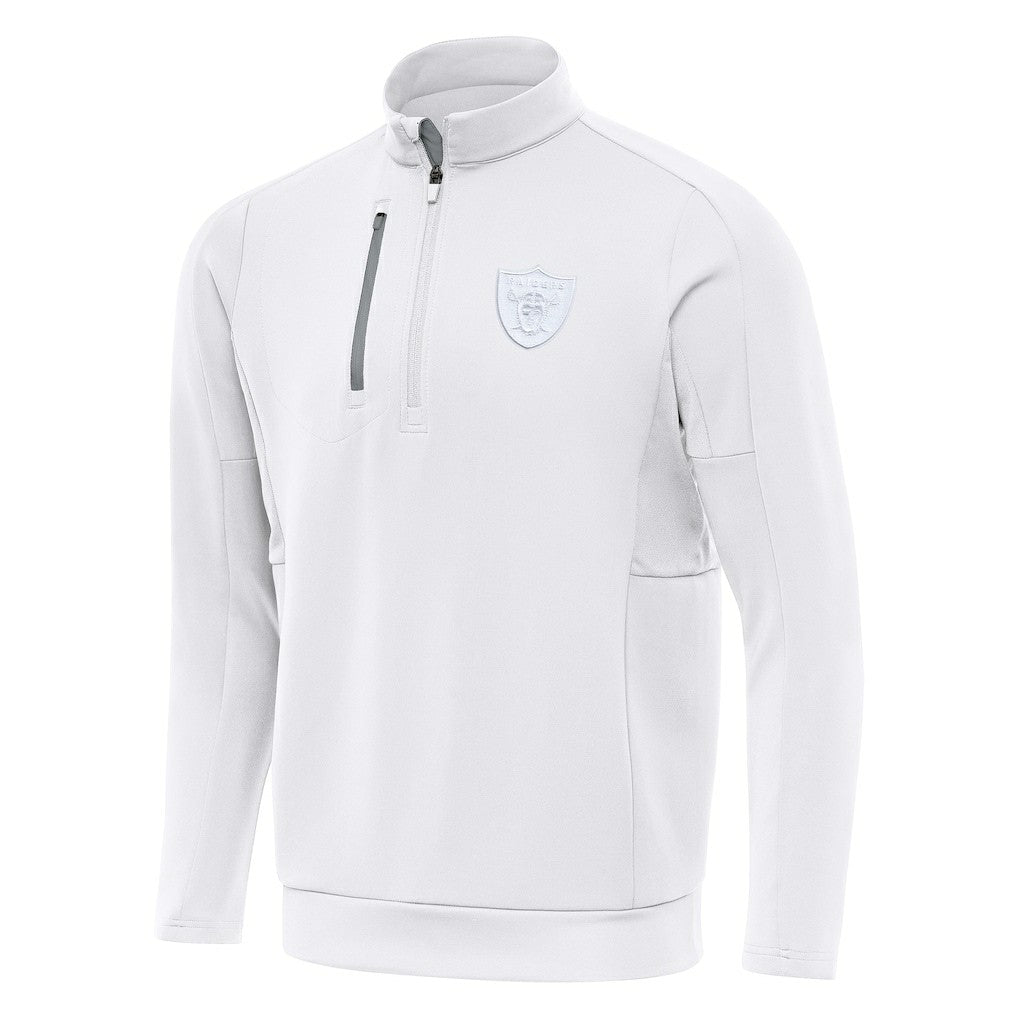 Las Vegas Raiders Antigua Generation Quarter-Zip Top - White sale