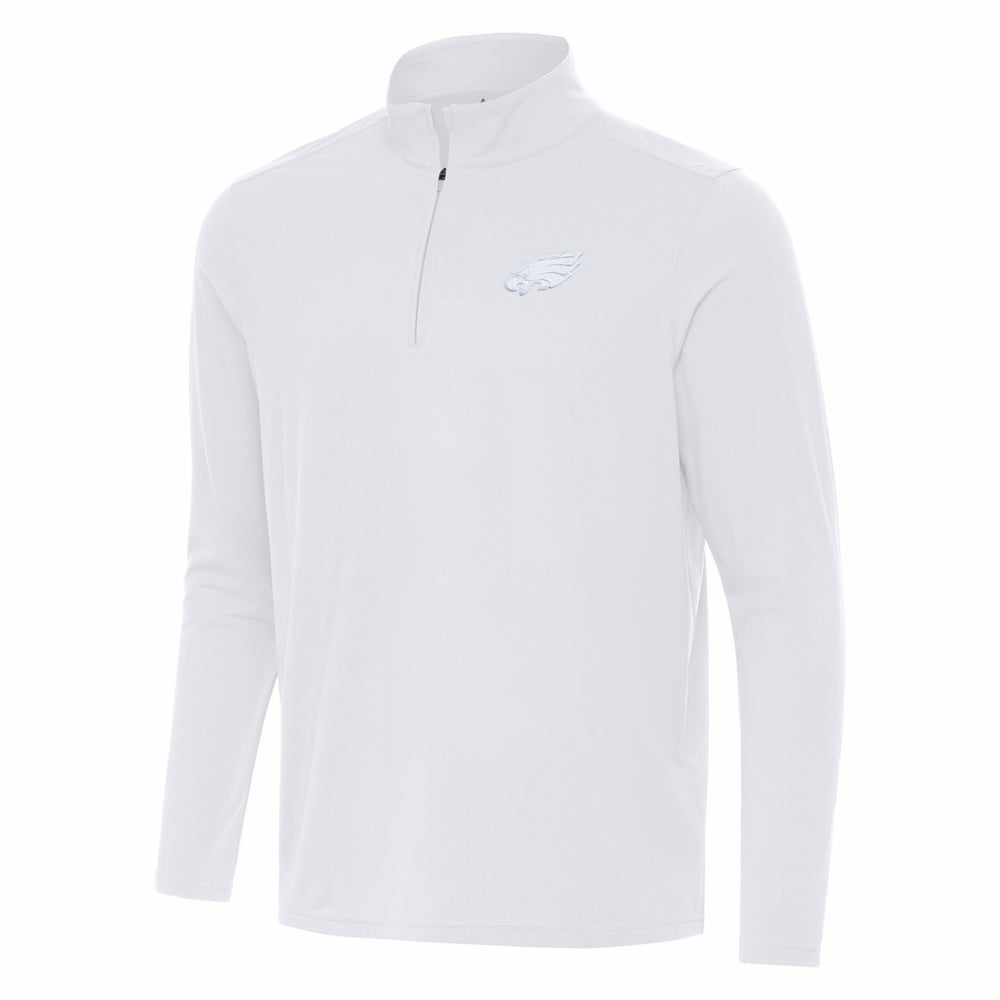 Philadelphia Eagles Antigua Intent Quarter-Zip Top - White cheap