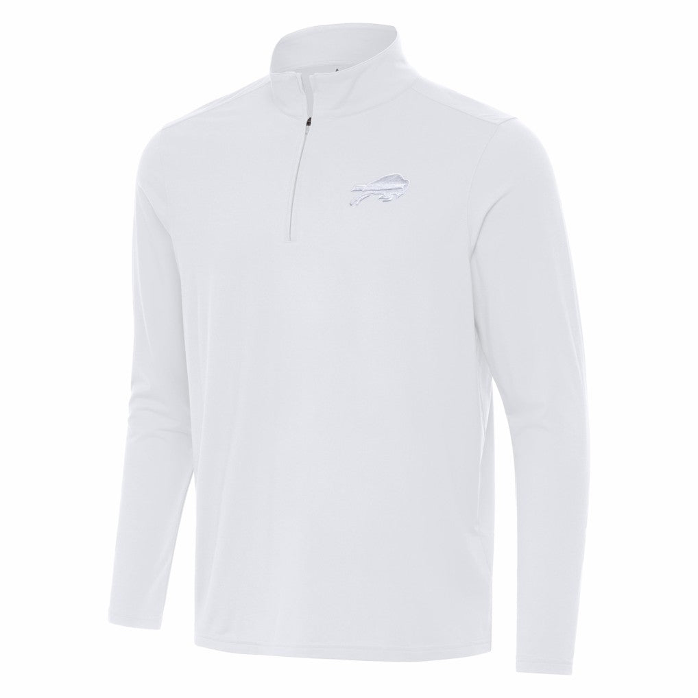 Buffalo Bills Antigua Intent Quarter-Zip Top - White for sale