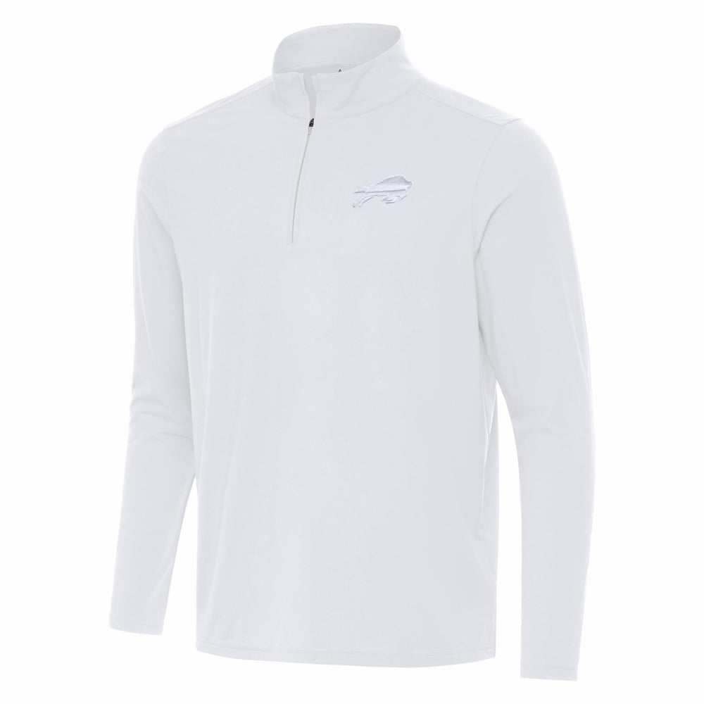 Buffalo Bills Antigua Intent Quarter-Zip Top - White for sale