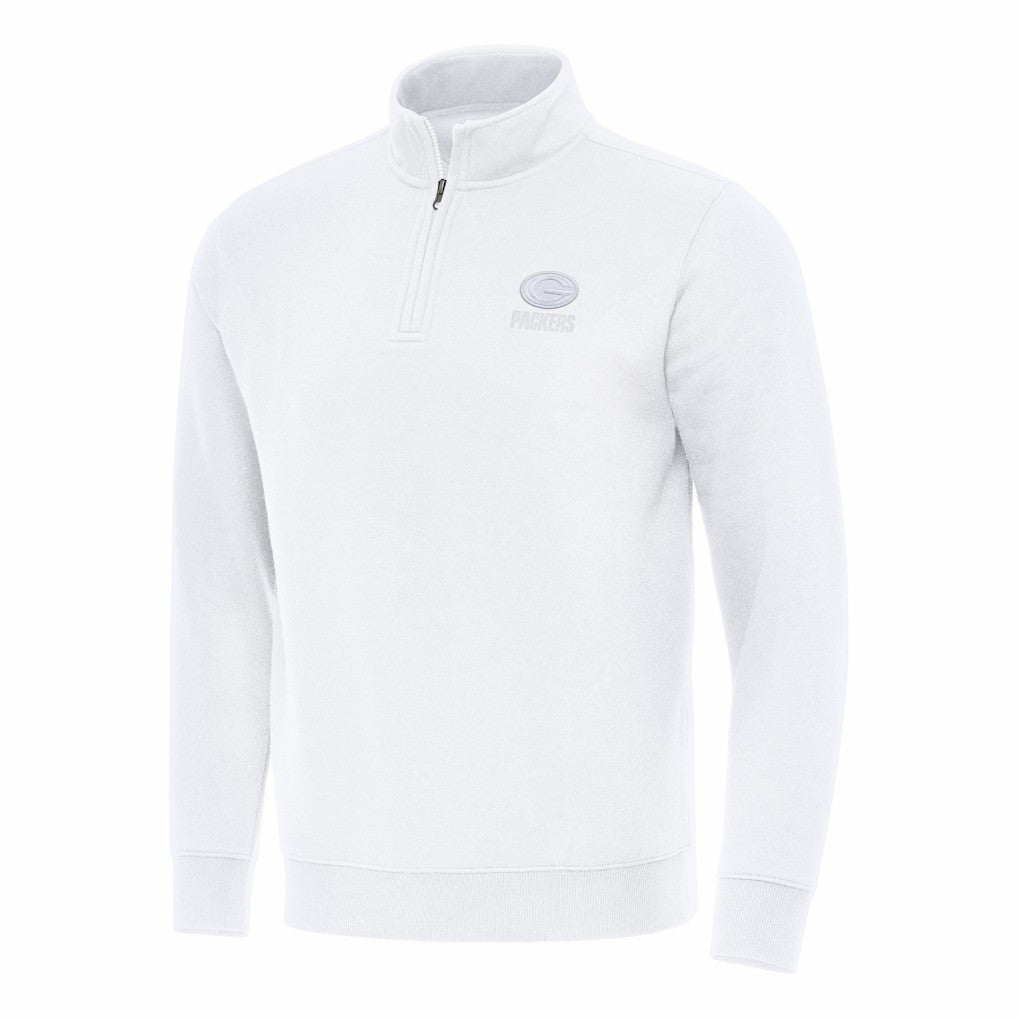 Green Bay Packers Antigua Victory Quarter-Zip Top - White cheap