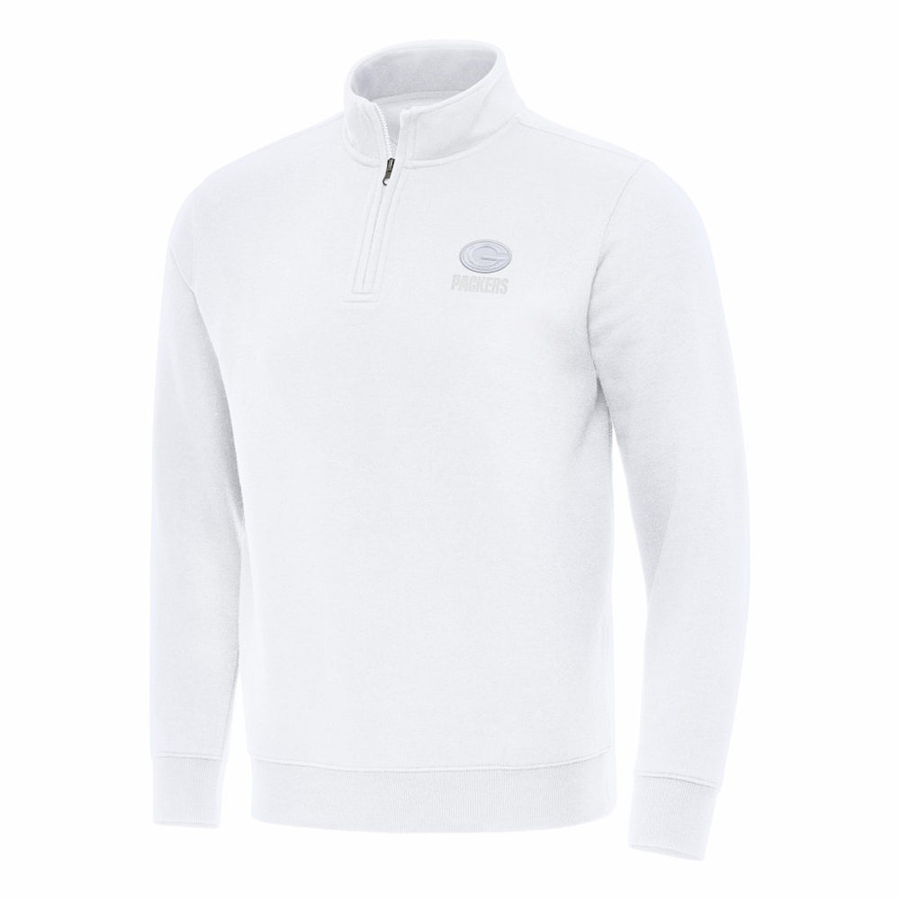 Green Bay Packers Antigua Victory Quarter-Zip Top - White cheap