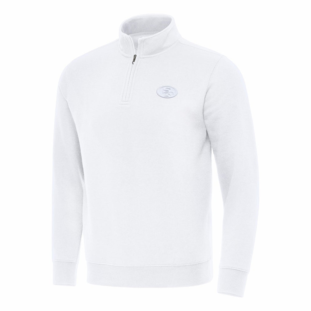 San Francisco 49ers Antigua Victory Quarter-Zip Top - White outlet