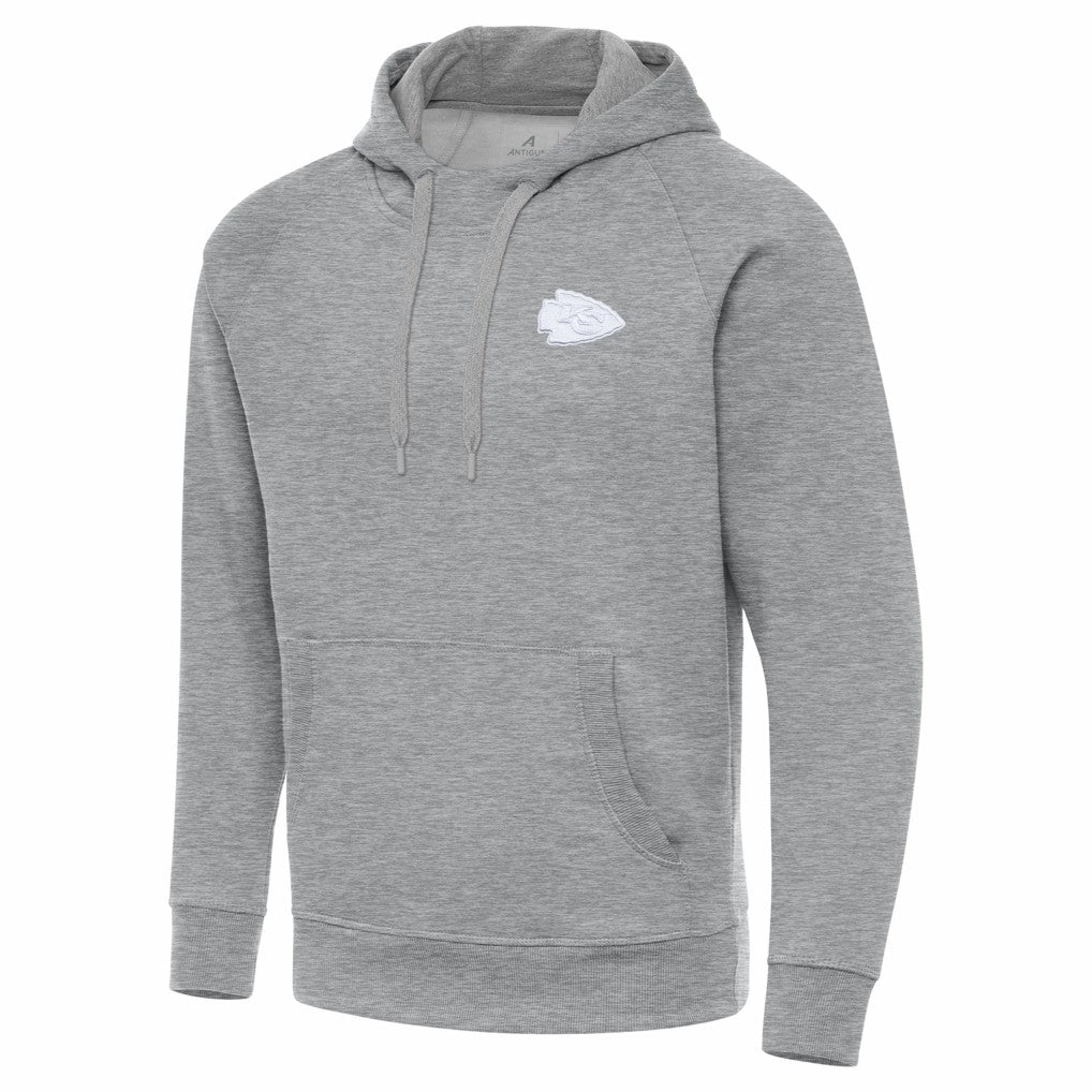 Kansas City Chiefs Antigua Victory Pullover Hoodie - Heather Gray cheap