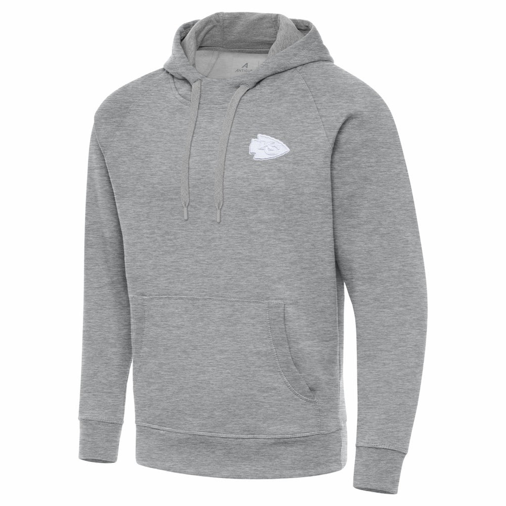 Kansas City Chiefs Antigua Victory Pullover Hoodie - Heather Gray cheap
