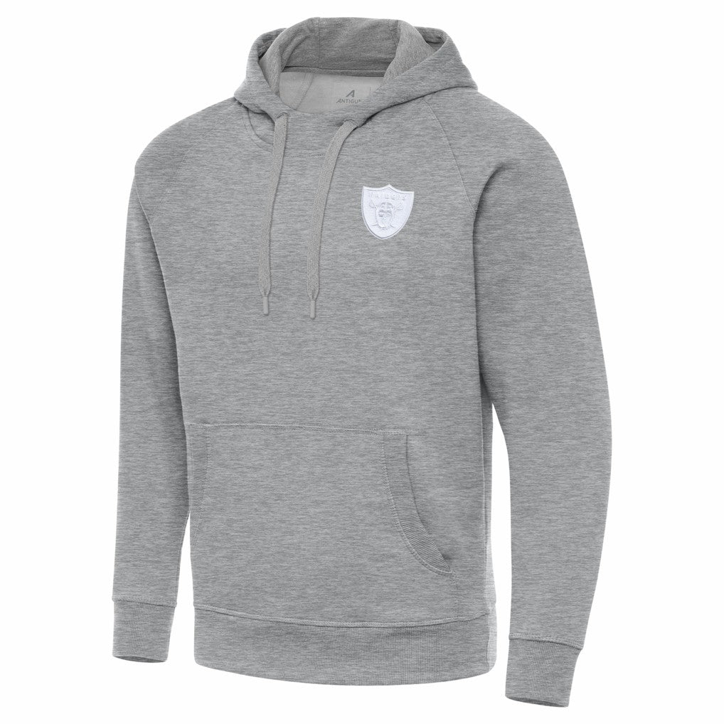 Las Vegas Raiders Antigua Victory Pullover Hoodie - Heather Gray sale