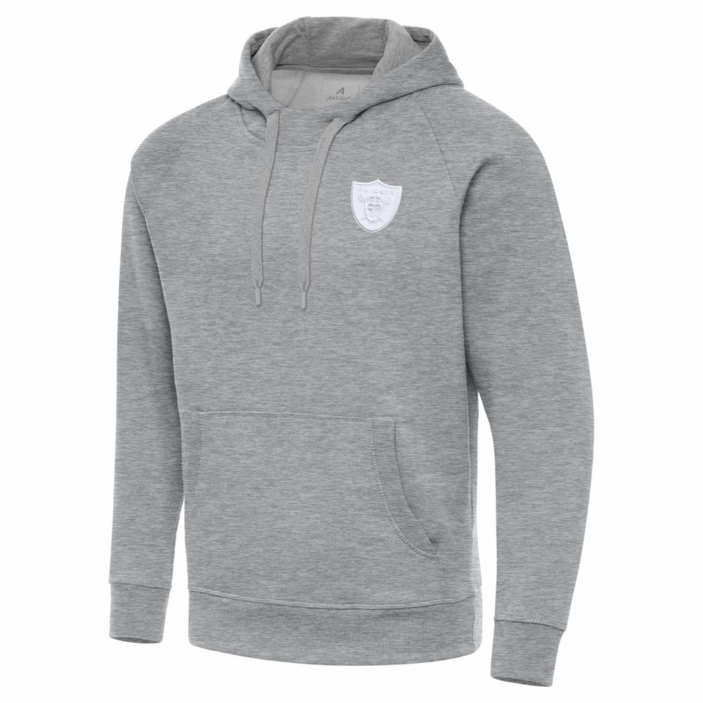 Las Vegas Raiders Antigua Victory Pullover Hoodie - Heather Gray sale