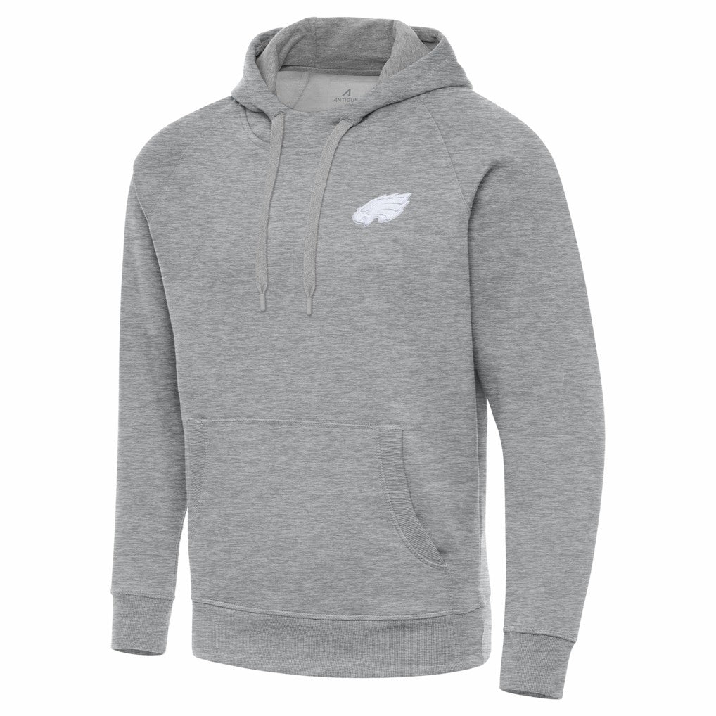 Philadelphia Eagles Antigua Victory Pullover Hoodie - Heather Gray discount