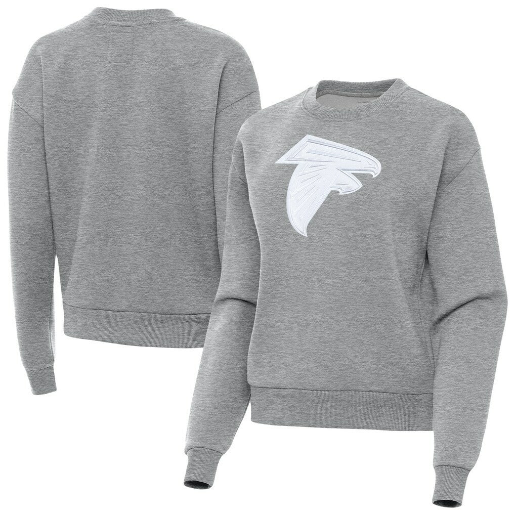 Atlanta Falcons Antigua Women's Victory Pullover Sweatshirt - Heather Gray for sale