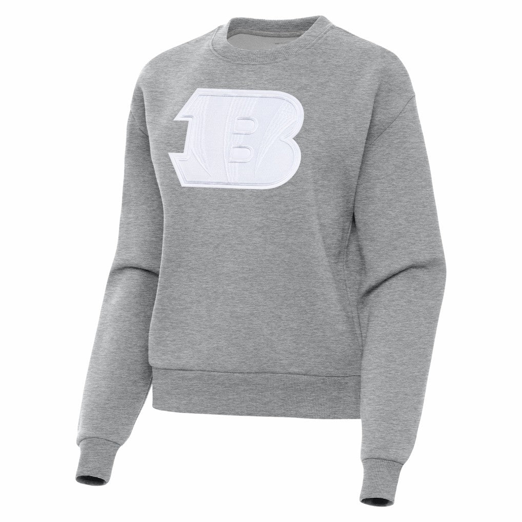 Cincinnati Bengals Antigua Women's Victory Pullover Sweatshirt - Heather Gray on sale