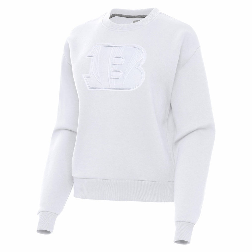 Cincinnati Bengals Antigua Women's Victory Pullover Sweatshirt - White discount