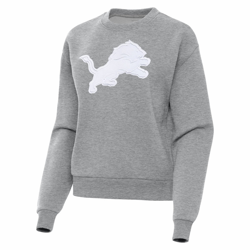 Detroit Lions Antigua Women's Victory Pullover Sweatshirt - Heather Gray for sale