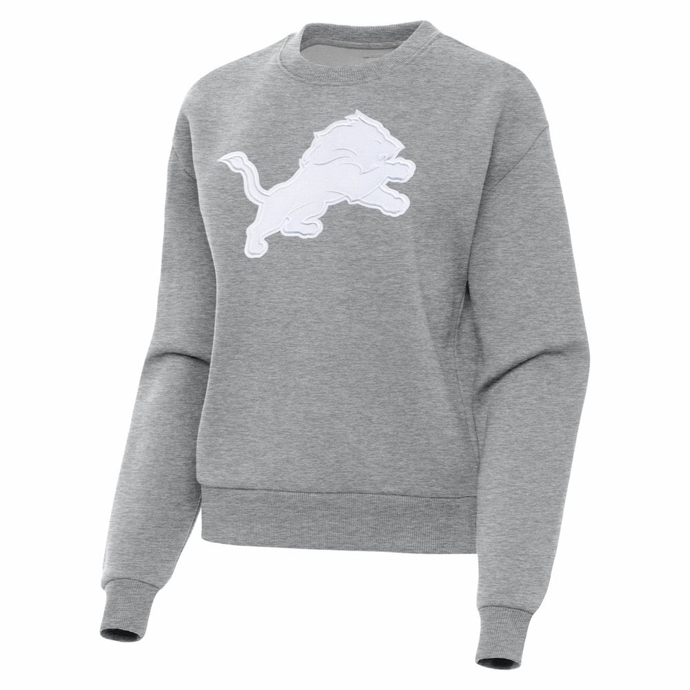 Detroit Lions Antigua Women's Victory Pullover Sweatshirt - Heather Gray for sale