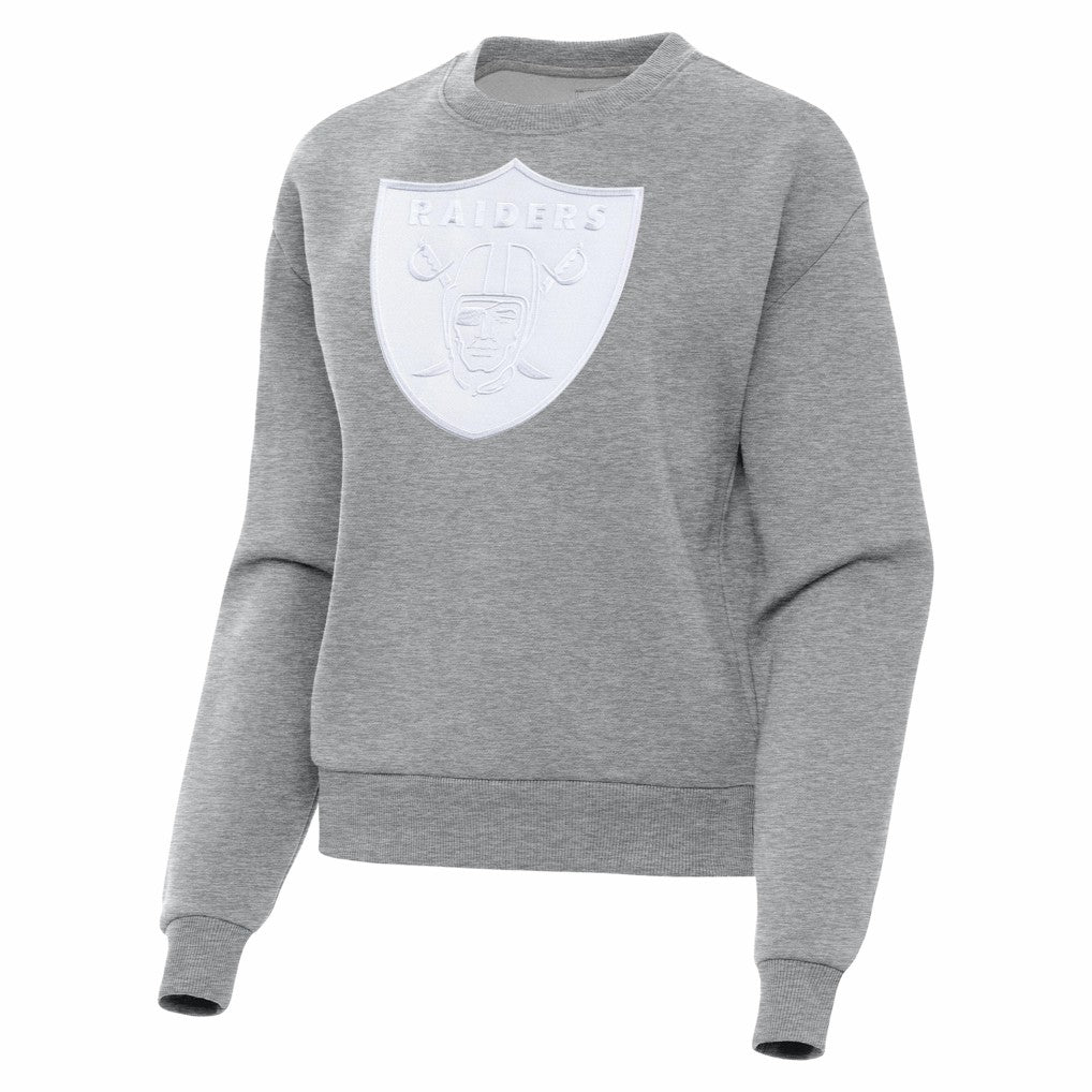 Las Vegas Raiders Antigua Women's Victory Pullover Sweatshirt - Heather Gray outlet