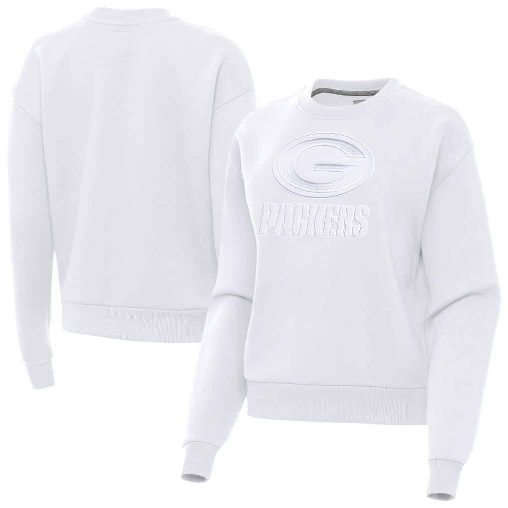 Green Bay Packers Antigua Women's Victory Pullover Sweatshirt - White discount