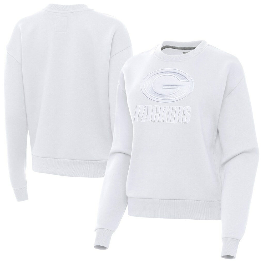 Green Bay Packers Antigua Women's Victory Pullover Sweatshirt - White discount
