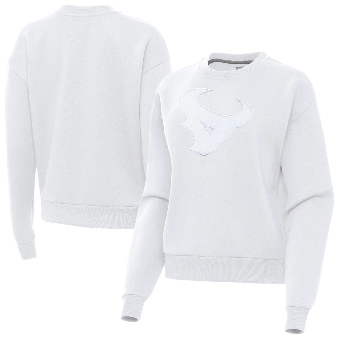 Houston Texans Antigua Women's Victory Pullover Sweatshirt - White cheap