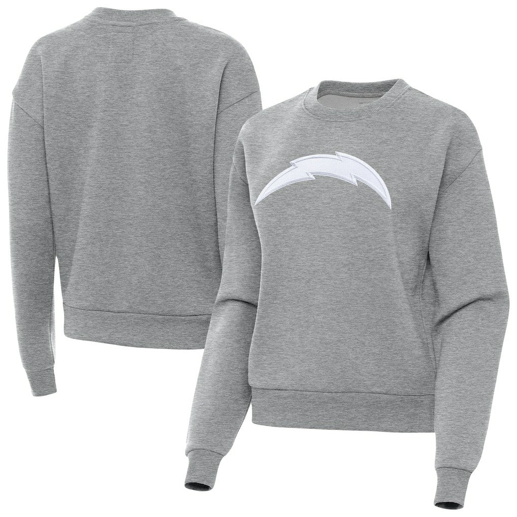 Los Angeles Chargers Antigua Women's Victory Pullover Sweatshirt - Heather Gray sale