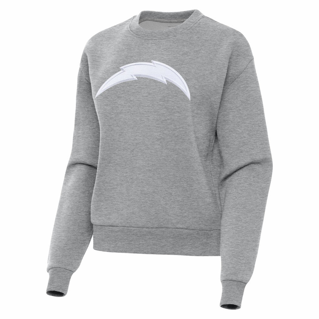Los Angeles Chargers Antigua Women's Victory Pullover Sweatshirt - Heather Gray sale
