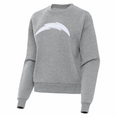 Los Angeles Chargers Antigua Women's Victory Pullover Sweatshirt - Heather Gray sale