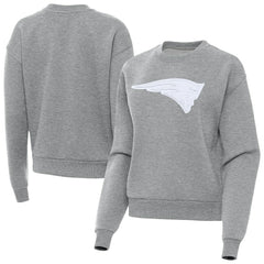 New England Patriots Antigua Women's Victory Pullover Sweatshirt - Heather Gray outlet