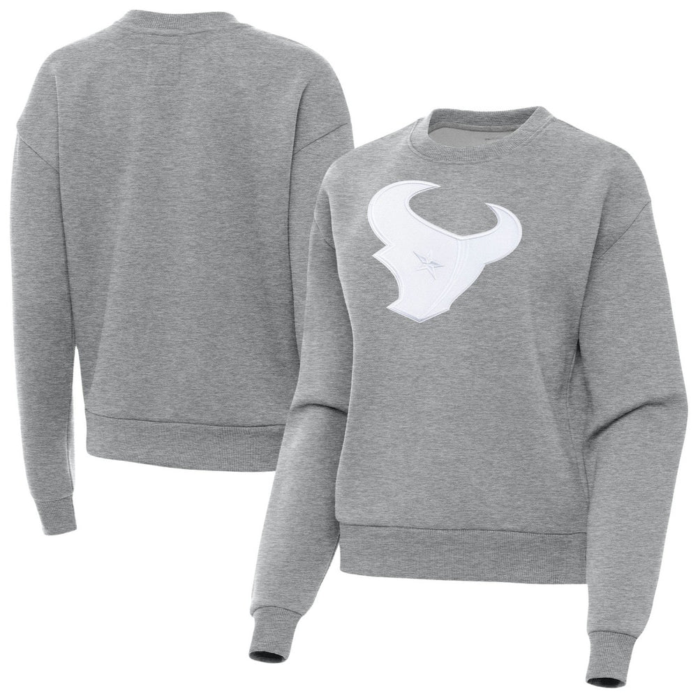 Houston Texans Antigua Women's Victory Pullover Sweatshirt - Heather Gray online