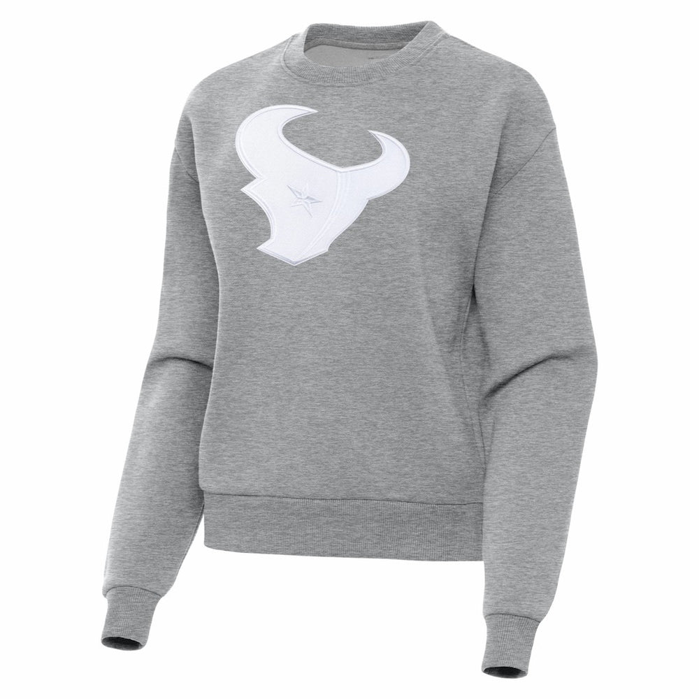 Houston Texans Antigua Women's Victory Pullover Sweatshirt - Heather Gray online