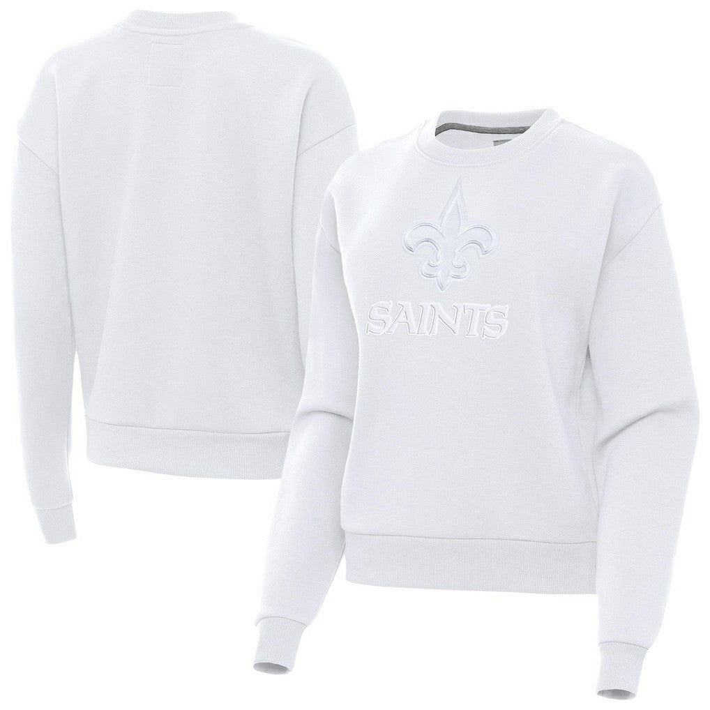 New Orleans Saints Antigua Women's Victory Pullover Sweatshirt - White outlet