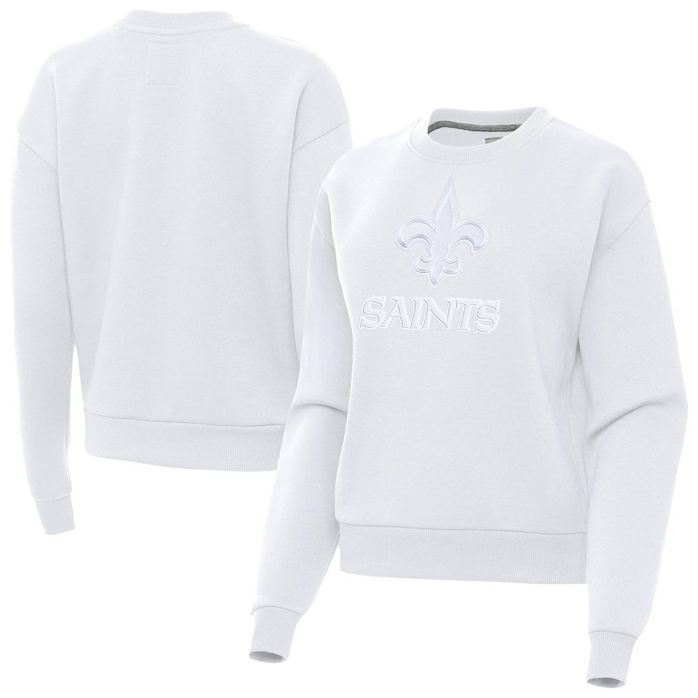 New Orleans Saints Antigua Women's Victory Pullover Sweatshirt - White outlet