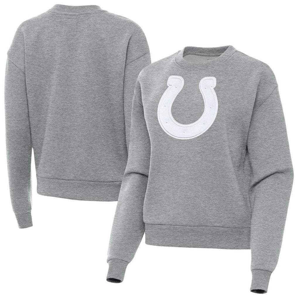 Indianapolis Colts Antigua Women's Victory Pullover Sweatshirt - Heather Gray sale