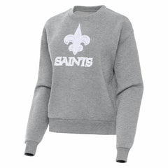 New Orleans Saints Antigua Women's Victory Pullover Sweatshirt - Heather Gray outlet