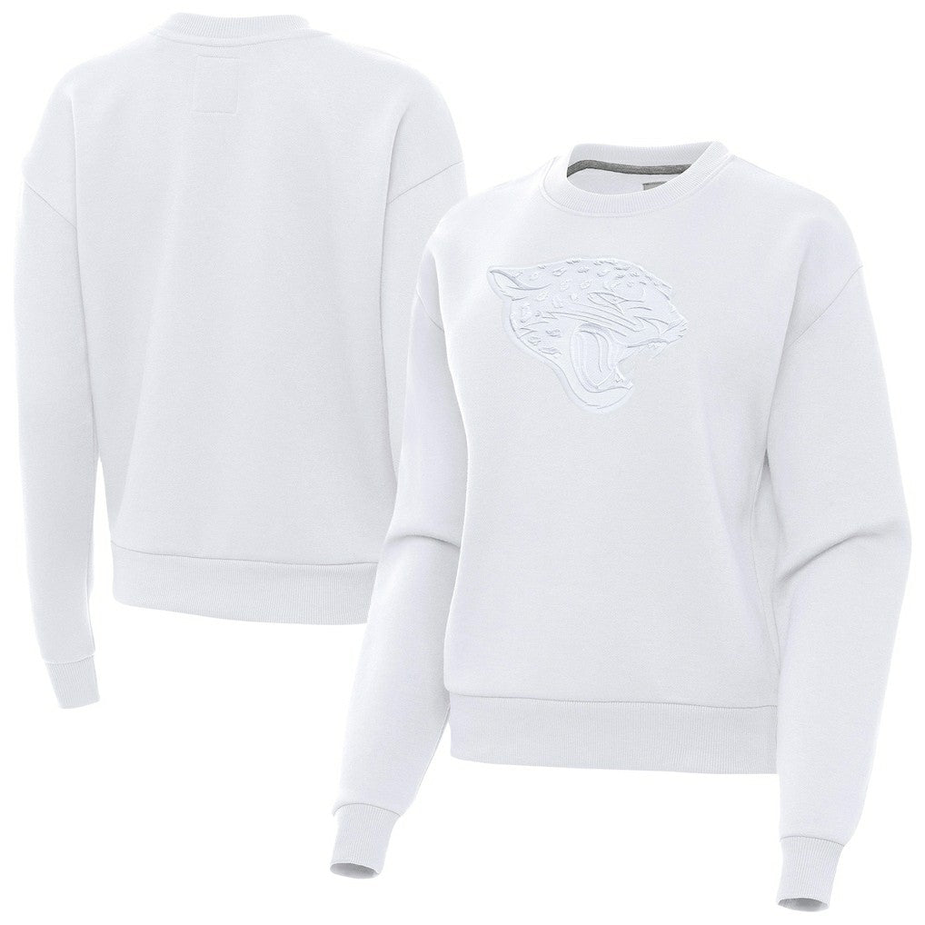 Jacksonville Jaguars Antigua Women's Victory Pullover Sweatshirt - White on sale