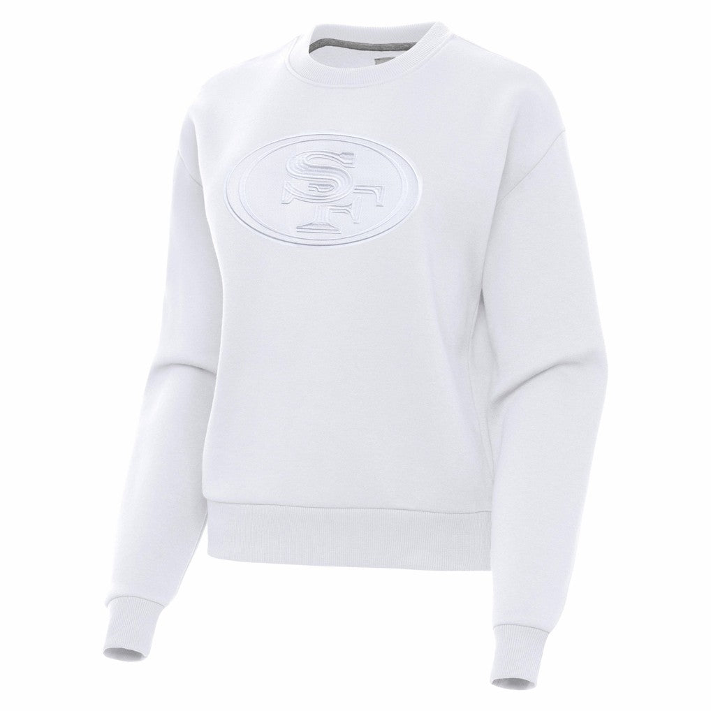 San Francisco 49ers Antigua Women's Victory Pullover Sweatshirt - White discount