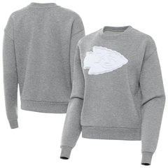 Kansas City Chiefs Antigua Women's Victory Pullover Sweatshirt - Heather Gray online