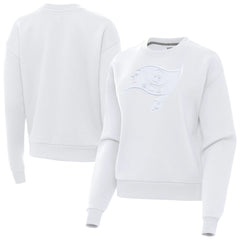 Tampa Bay Buccaneers Antigua Women's Victory Pullover Sweatshirt - White outlet