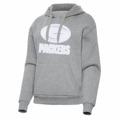 Green Bay Packers Antigua Women's Victory Pullover Hoodie - Heather Gray outlet