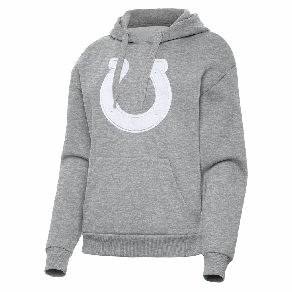 Indianapolis Colts Antigua Women's Victory Pullover Hoodie - Heather Gray sale