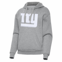 New York Giants Antigua Women's Victory Pullover Hoodie - Heather Gray on sale