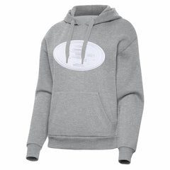 San Francisco 49ers Antigua Women's Victory Pullover Hoodie - Heather Gray cheap