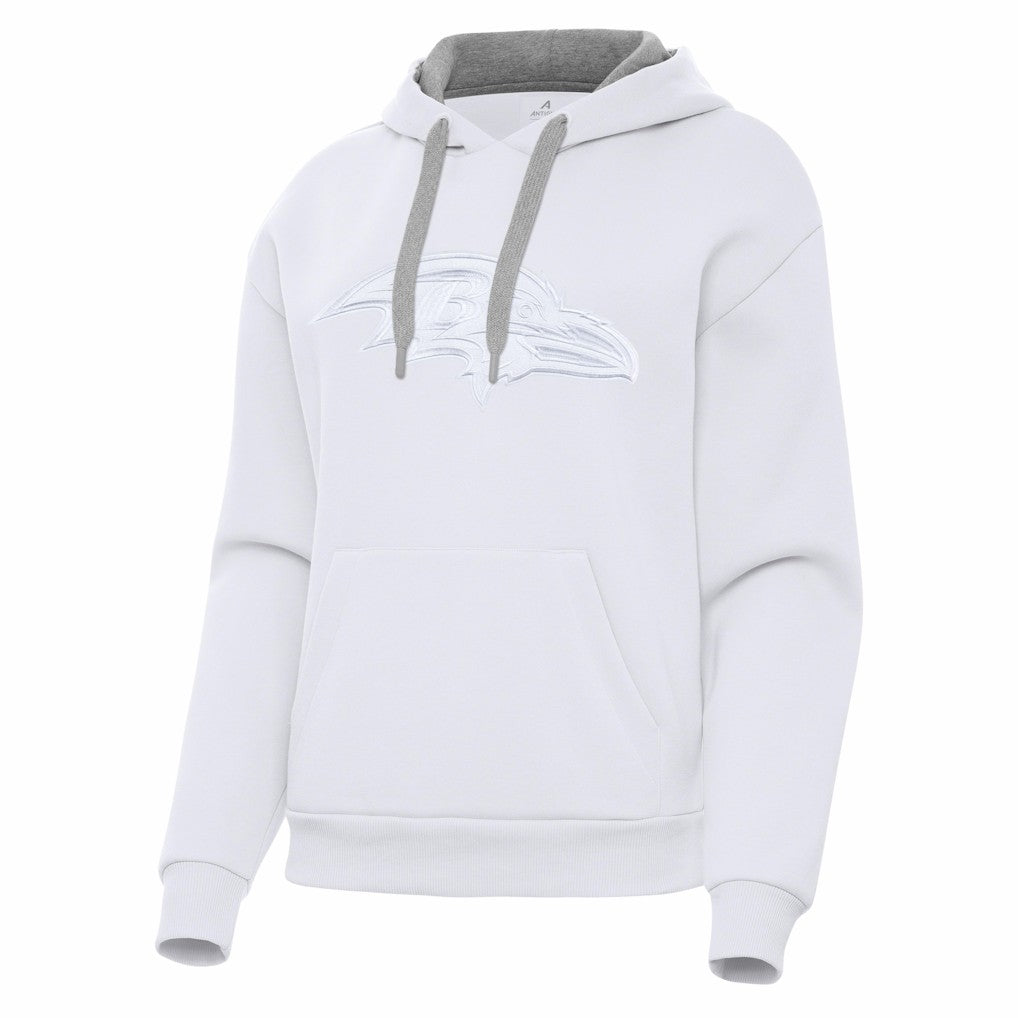 Baltimore Ravens Antigua Women's Victory Pullover Hoodie - White discount