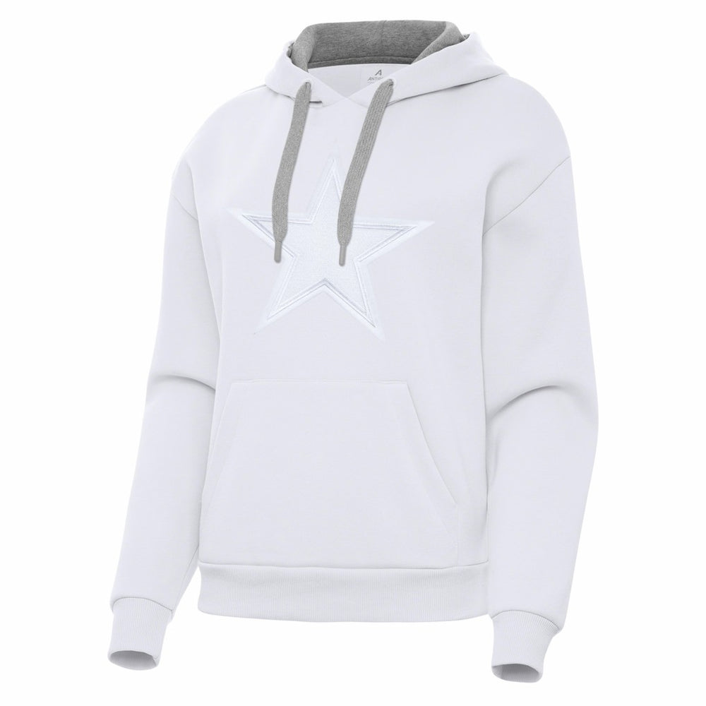 Dallas Cowboys Antigua Women's Victory Pullover Hoodie - White for sale