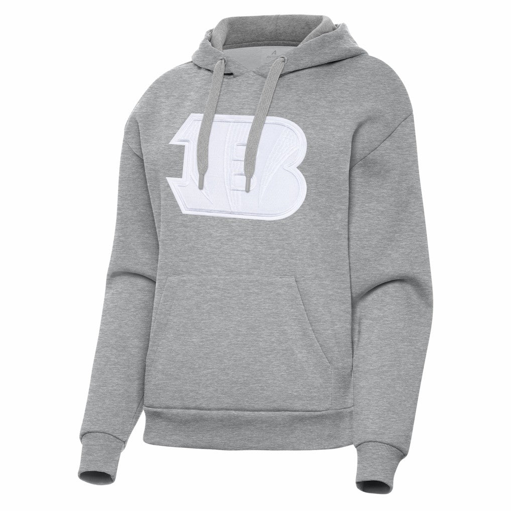 Cincinnati Bengals Antigua Women's Victory Pullover Hoodie - Heather Gray online
