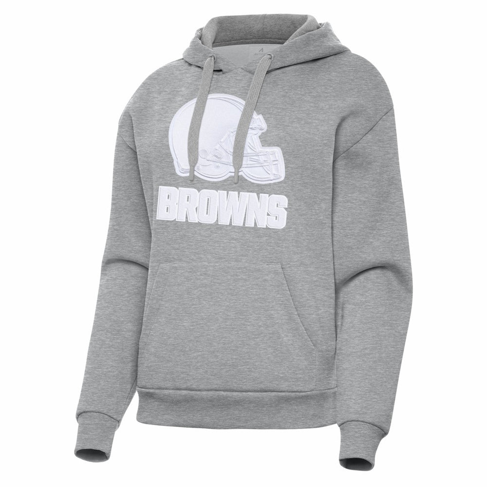 Cleveland Browns Antigua Women's Victory Pullover Hoodie - Heather Gray online