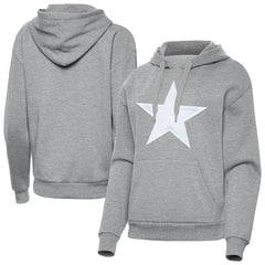Dallas Cowboys Antigua Women's Victory Pullover Hoodie - Heather Gray for sale