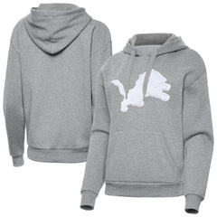 Detroit Lions Antigua Women's Victory Pullover Hoodie - Heather Gray online