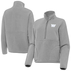 Washington Commanders Antigua Women's Figure Half-Zip Sweatshirt - Gray cheap